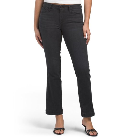 JOE'S Black Wash Mid Rise Petite Bootcut Jeans